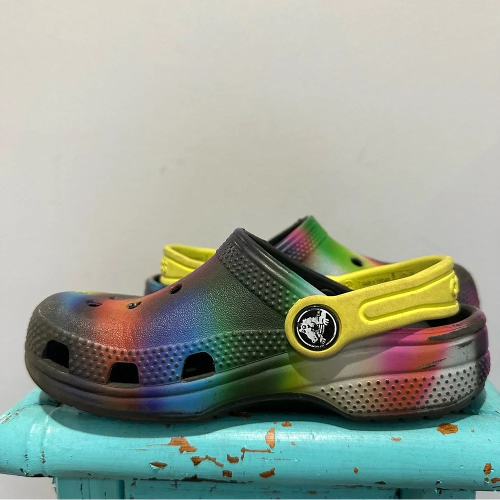 Crocs Tie Dye Multicolored Size 10